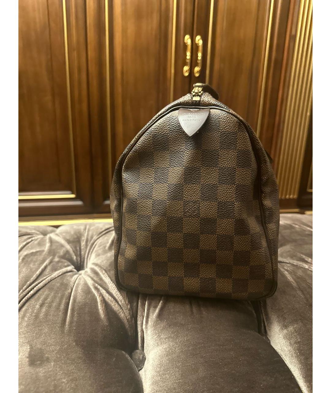 LOUIS VUITTON Коричневая сумка с короткими ручками, фото 2