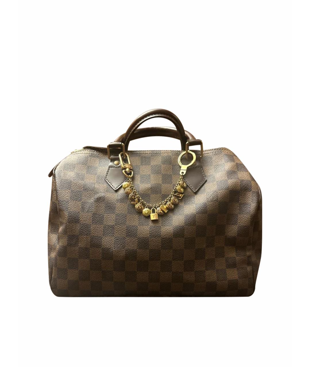 LOUIS VUITTON Коричневая сумка с короткими ручками, фото 1