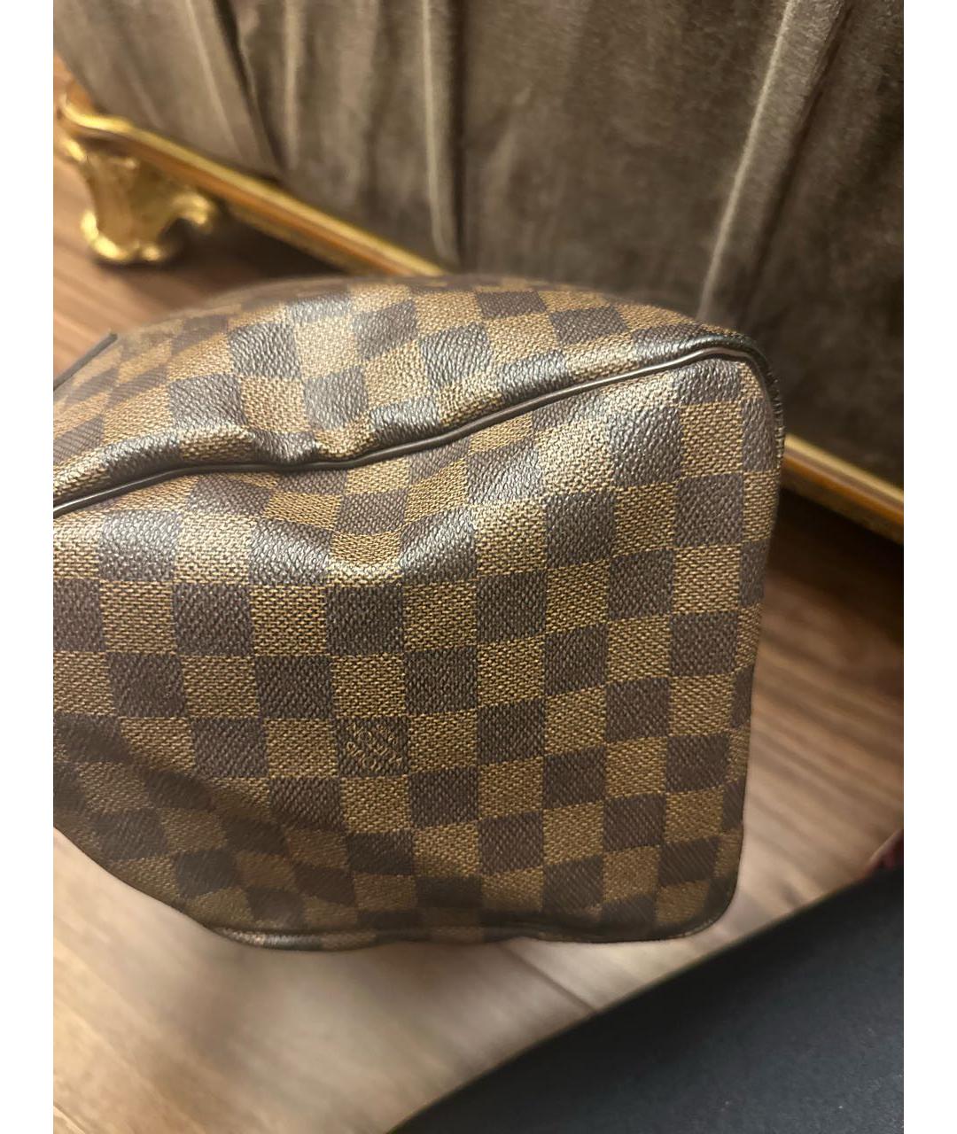 LOUIS VUITTON Коричневая сумка с короткими ручками, фото 5