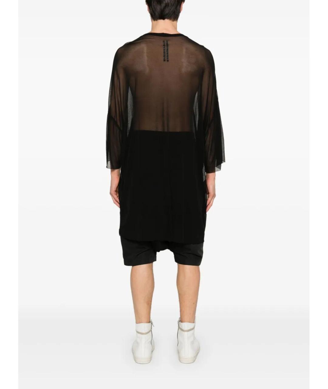 RICK OWENS Черная футболка, фото 5