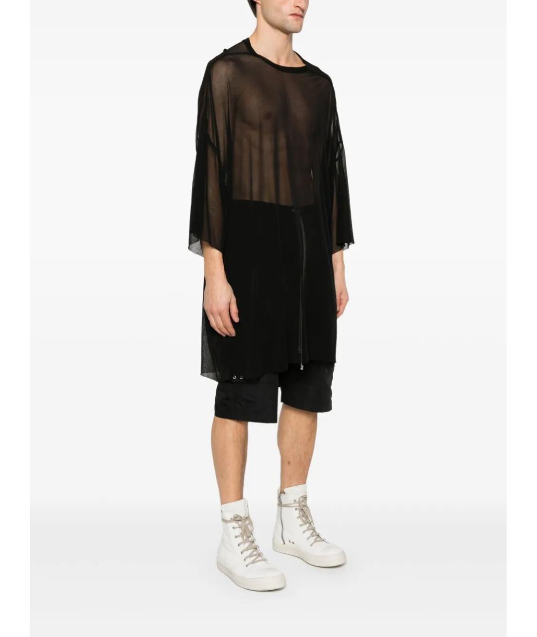 RICK OWENS Черная футболка, фото 2