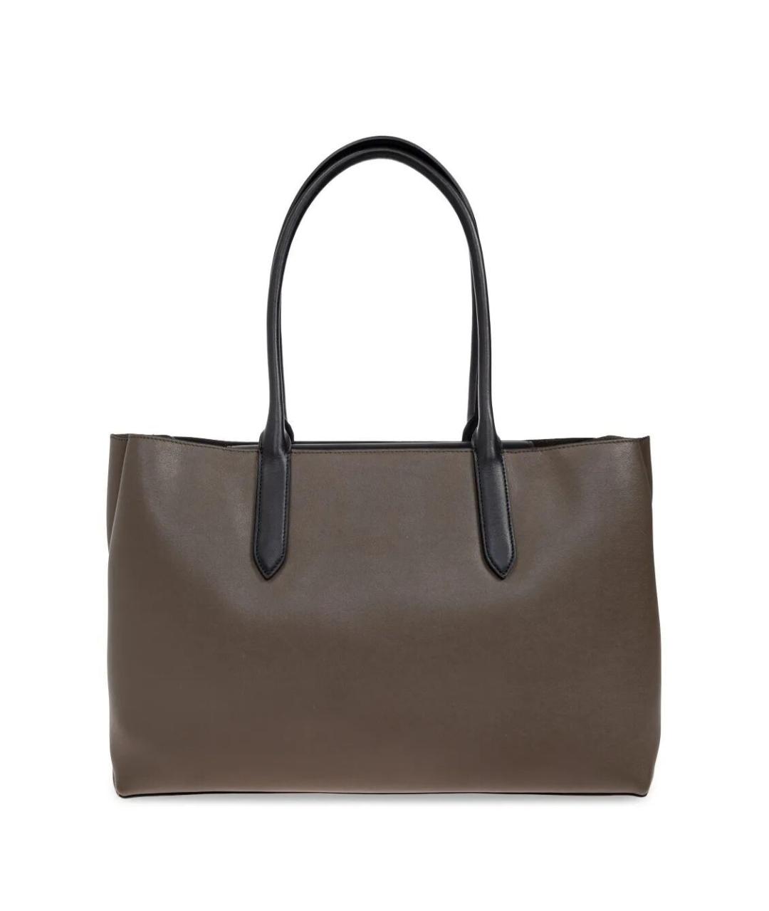 FURLA Коричневая кожаная сумка тоут, фото 2