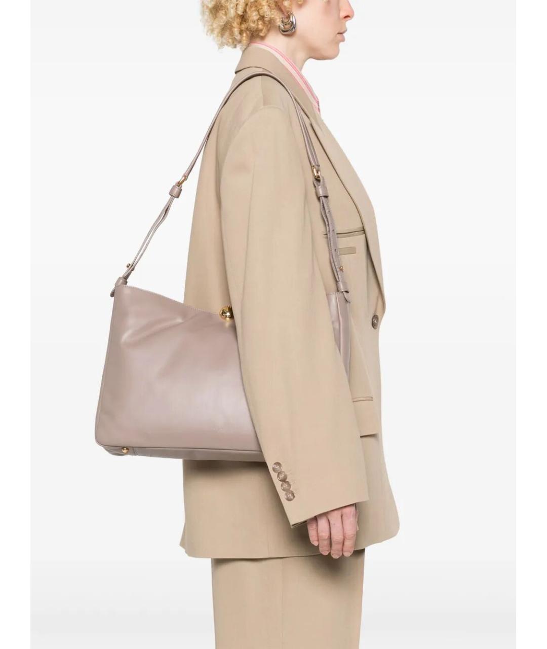 FURLA Розовая кожаная сумка через плечо, фото 5