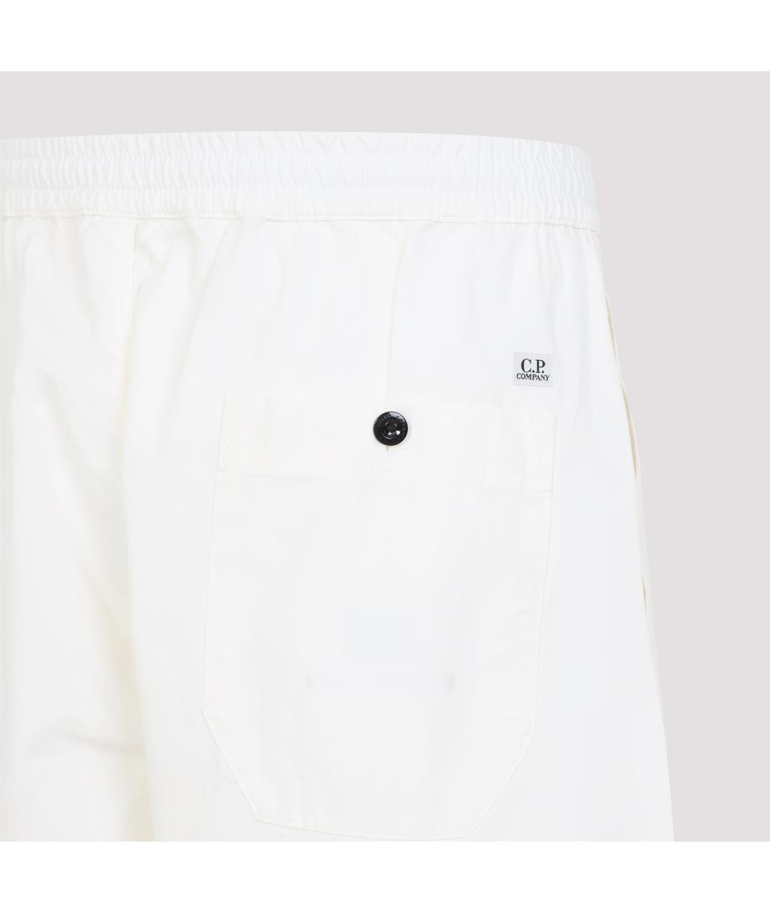 CP COMPANY Белые хлопковые повседневные брюки, фото 5