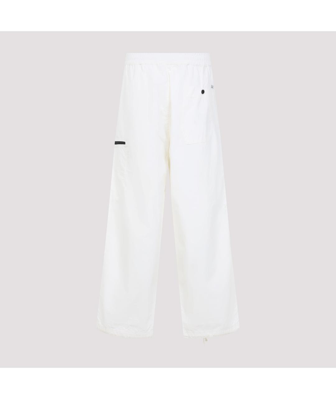 CP COMPANY Белые хлопковые повседневные брюки, фото 3