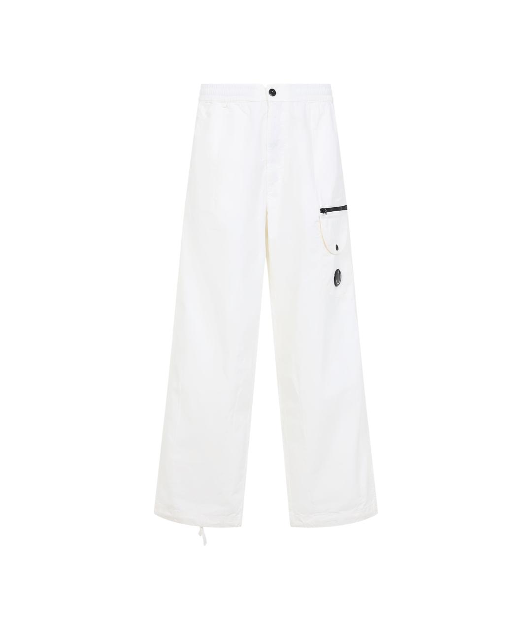 CP COMPANY Белые хлопковые повседневные брюки, фото 1