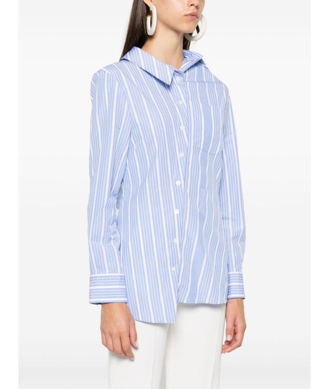 JACQUEMUS Голубая хлопковая рубашка, фото 2