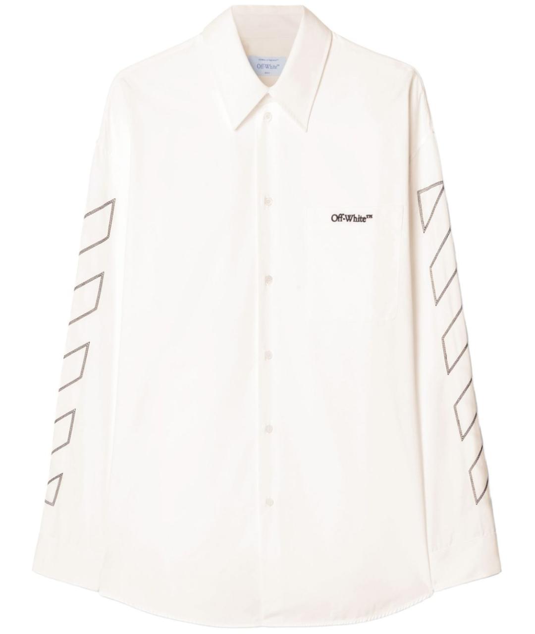 OFF-WHITE Белая хлопковая кэжуал рубашка, фото 1