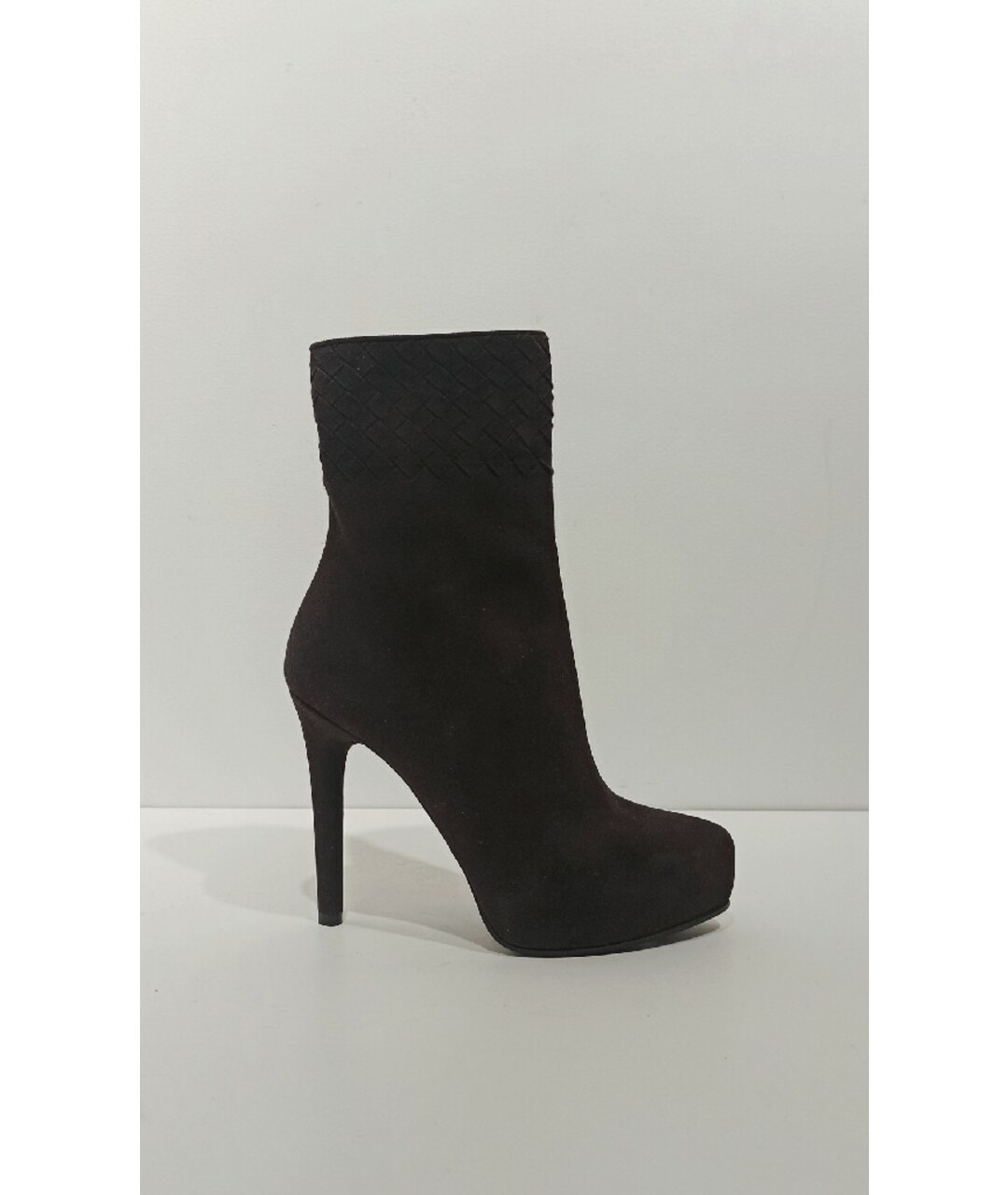 BOTTEGA VENETA Коричневые замшевые ботильоны, фото 8