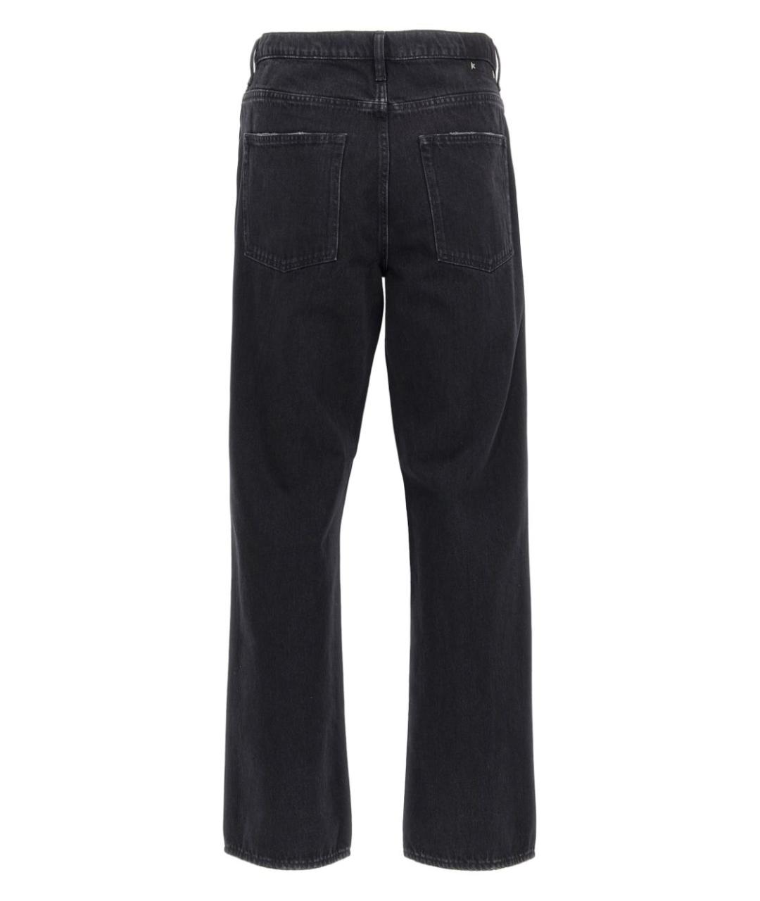 GOLDEN GOOSE DELUXE BRAND Черные хлопко-полиэстеровые прямые джинсы, фото 4