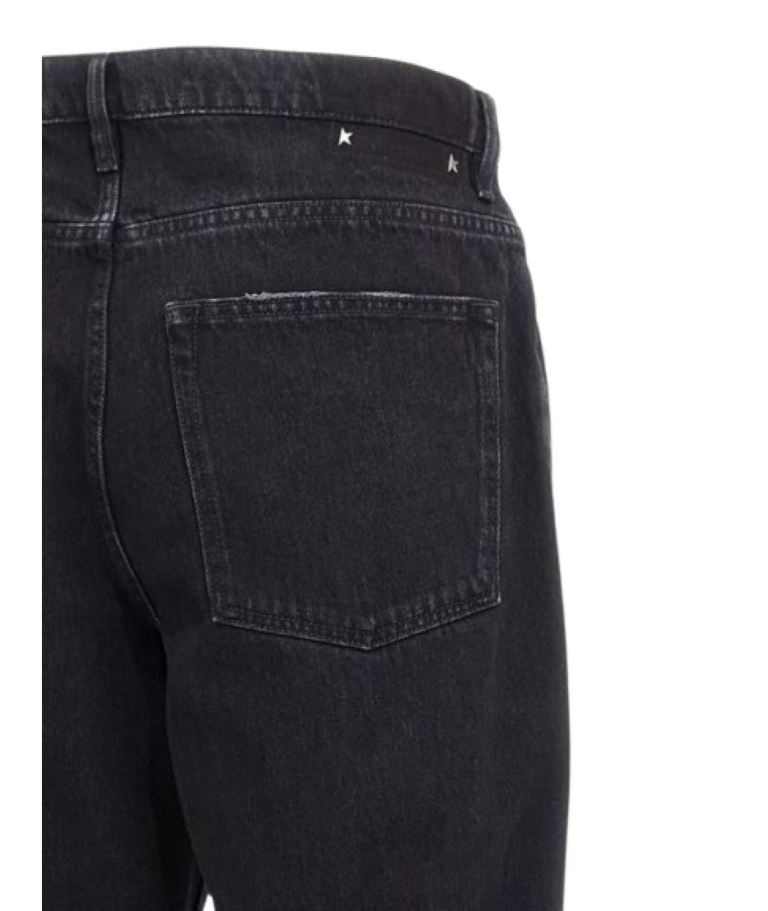 GOLDEN GOOSE DELUXE BRAND Черные хлопко-полиэстеровые прямые джинсы, фото 5