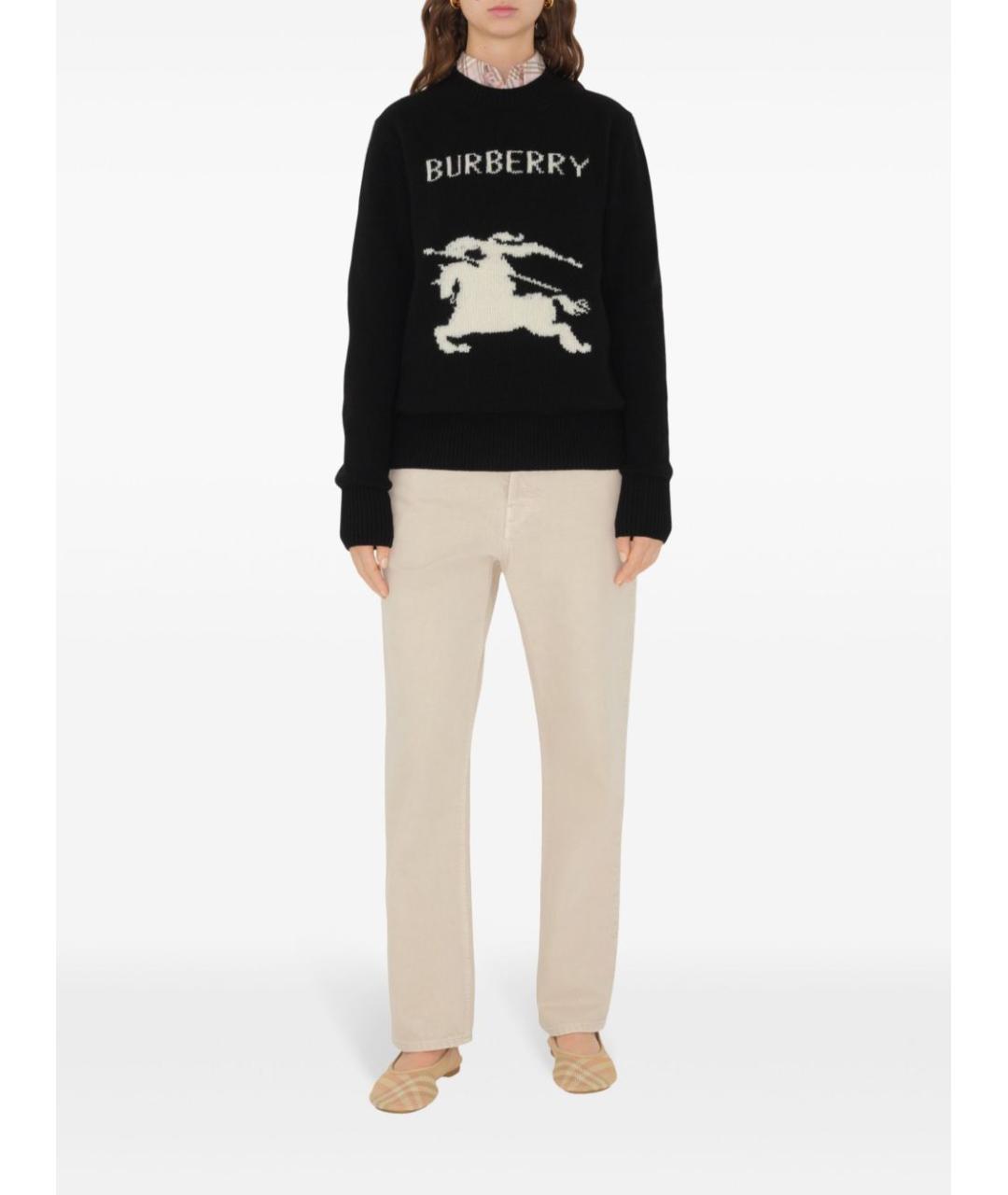 BURBERRY Черный джемпер / свитер, фото 2