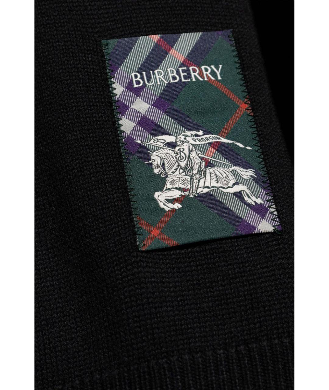 BURBERRY Черный джемпер / свитер, фото 4