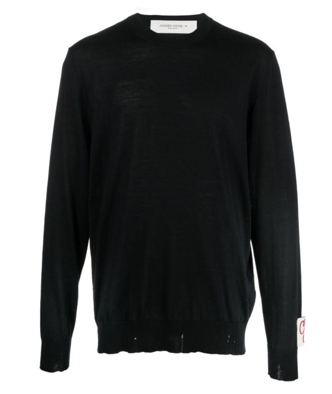 GOLDEN GOOSE DELUXE BRAND Черный шерстяной джемпер / свитер, фото 1