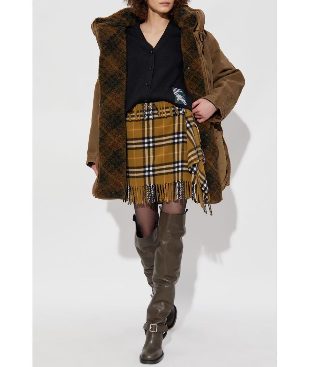 BURBERRY Черный шерстяной кардиган, фото 3