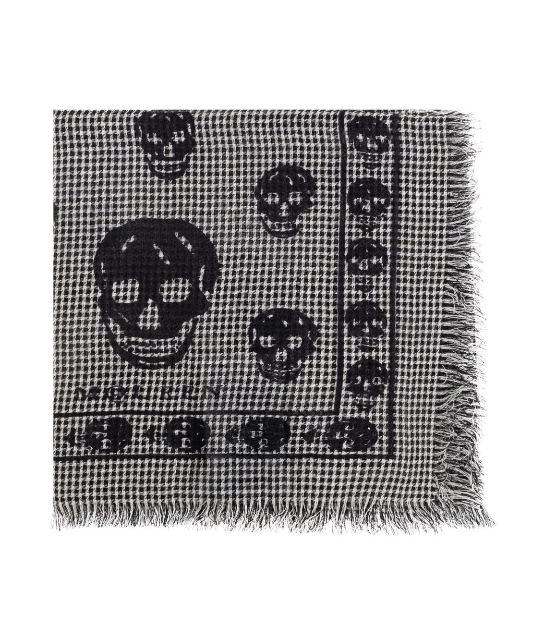 ALEXANDER MCQUEEN Серый шарф, фото 1