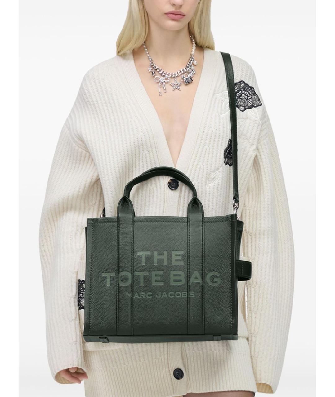 MARC JACOBS Зеленая кожаная сумка тоут, фото 5