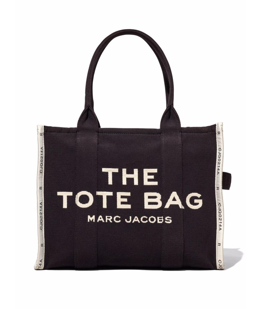 MARC JACOBS Черная тканевая сумка тоут, фото 1