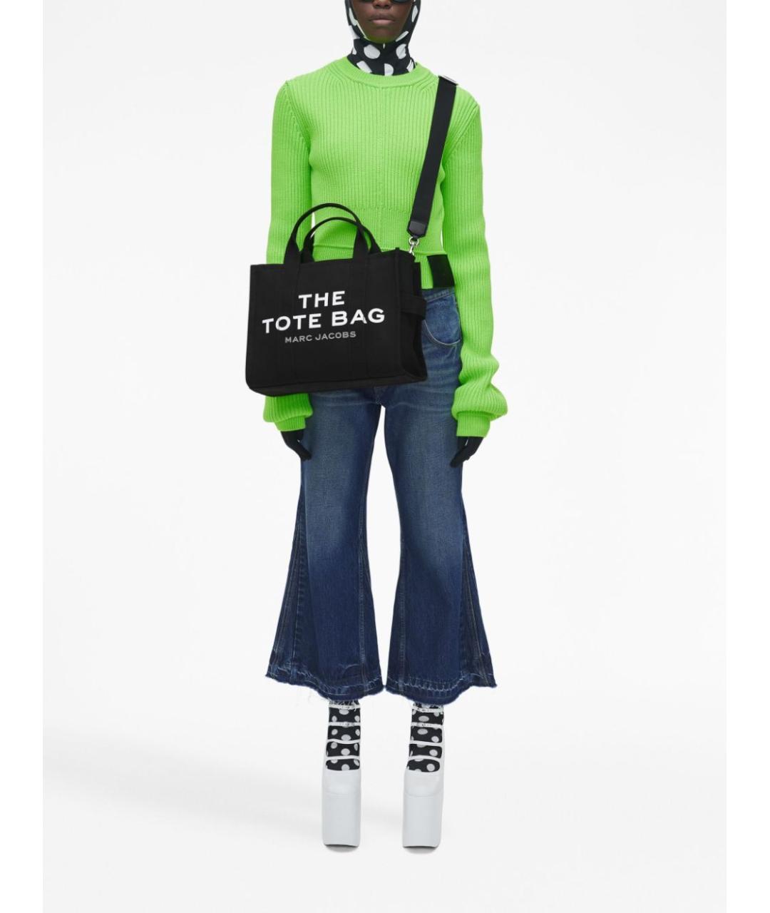 MARC JACOBS Черная тканевая сумка тоут, фото 5
