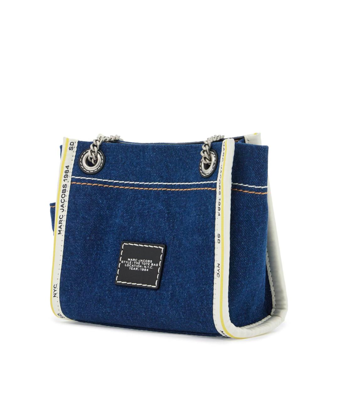 MARC JACOBS Синяя деним сумка тоут, фото 3