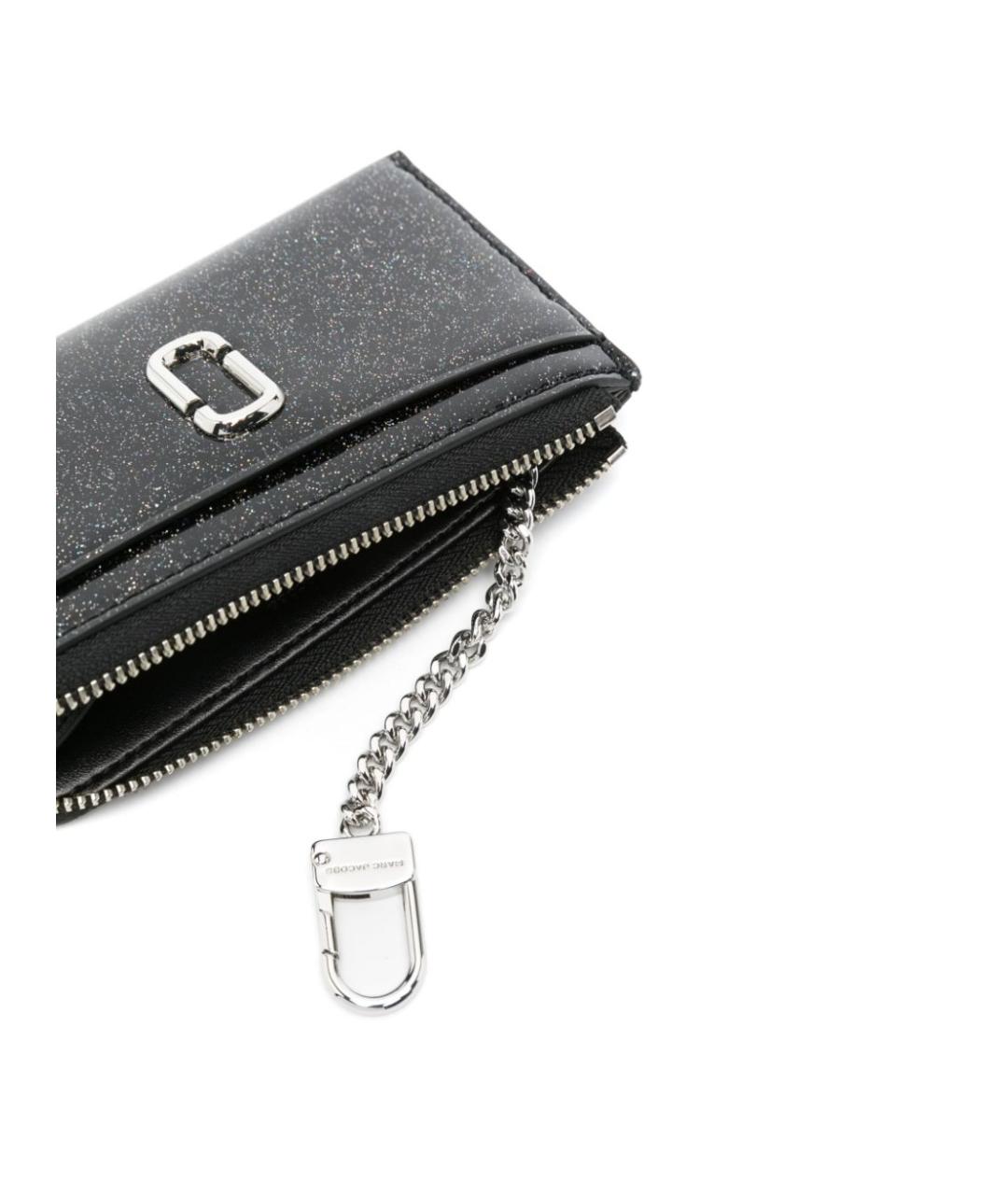 MARC JACOBS Черный кошелек из лакированной кожи, фото 3