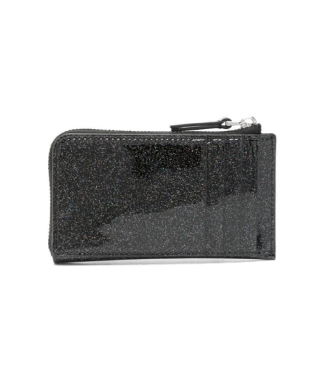 MARC JACOBS Черный кошелек из лакированной кожи, фото 5