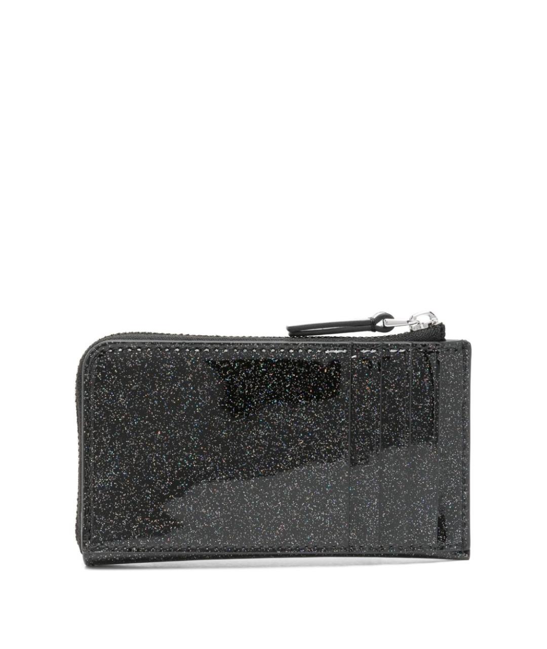 MARC JACOBS Черный кошелек из лакированной кожи, фото 2