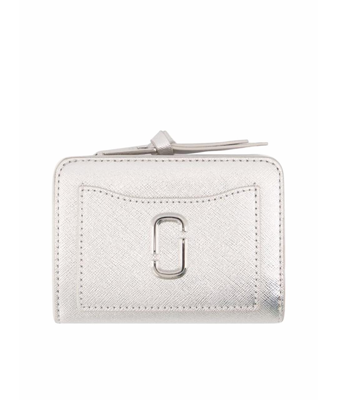 MARC JACOBS Серебрянный кожаный кошелек, фото 1