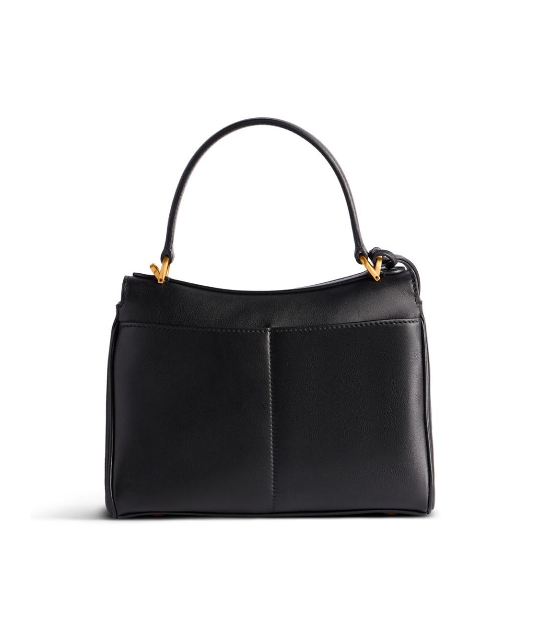BALENCIAGA Черная кожаная сумка тоут, фото 2