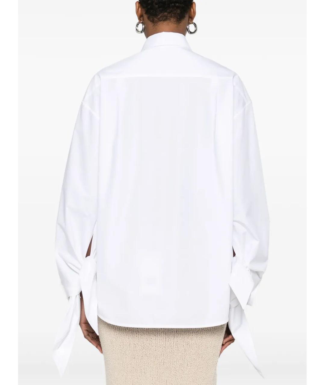 BALENCIAGA Белая хлопковая рубашка, фото 4