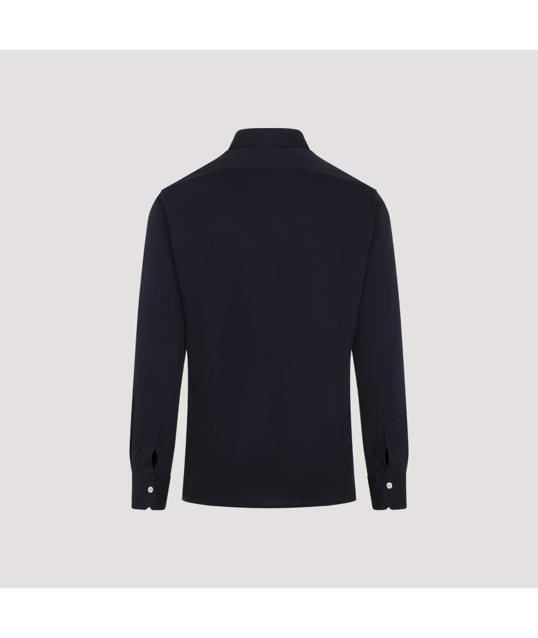 KITON Черная хлопковая кэжуал рубашка, фото 3