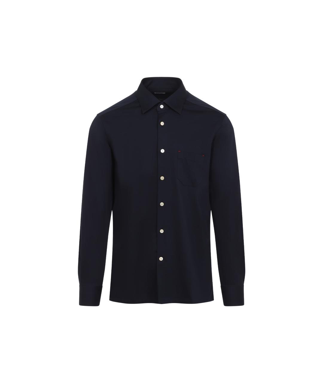 KITON Черная хлопковая кэжуал рубашка, фото 1