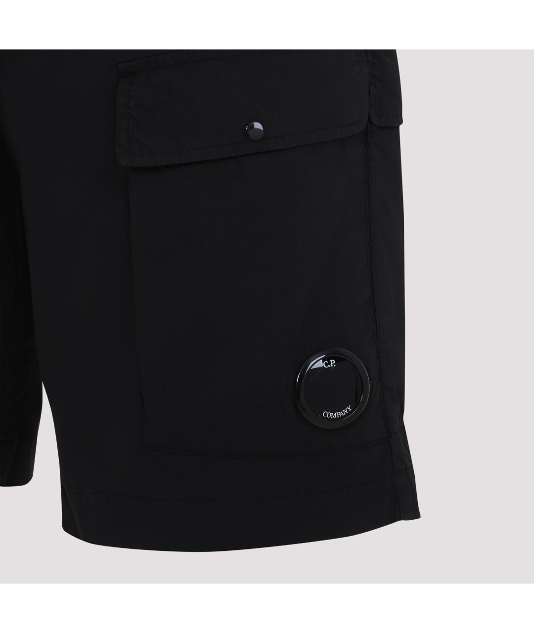 CP COMPANY Черные хлопковые шорты, фото 4