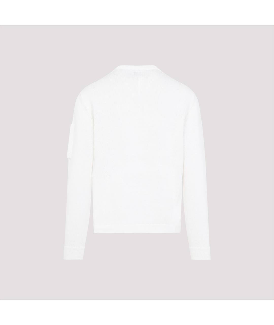 CP COMPANY Белый хлопковый джемпер / свитер, фото 3
