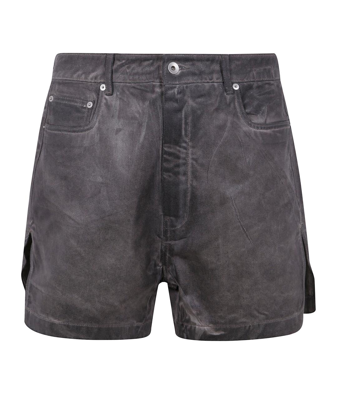 RICK OWENS DRKSHDW Антрацитовые хлопковые шорты, фото 1