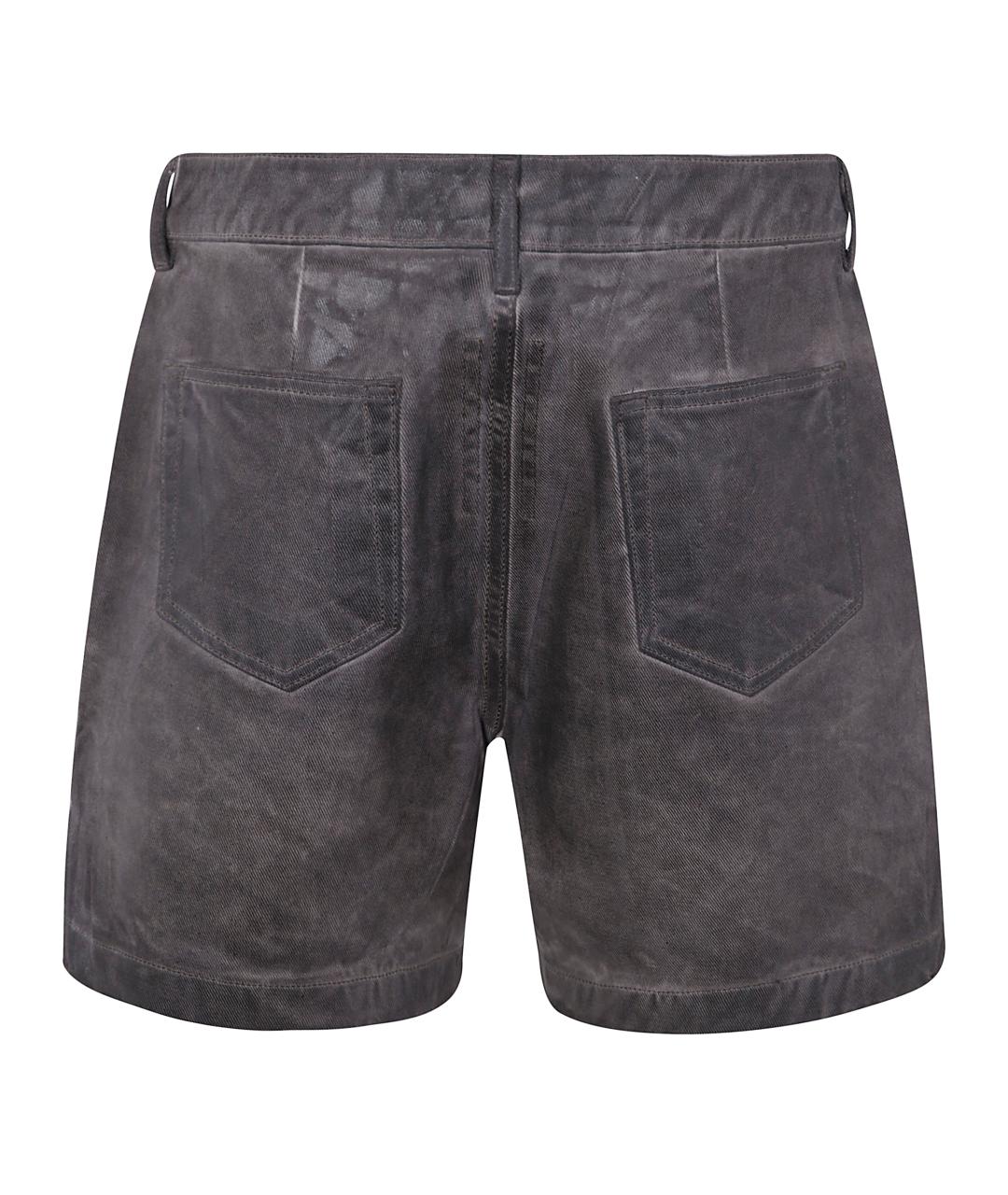 RICK OWENS DRKSHDW Антрацитовые хлопковые шорты, фото 2