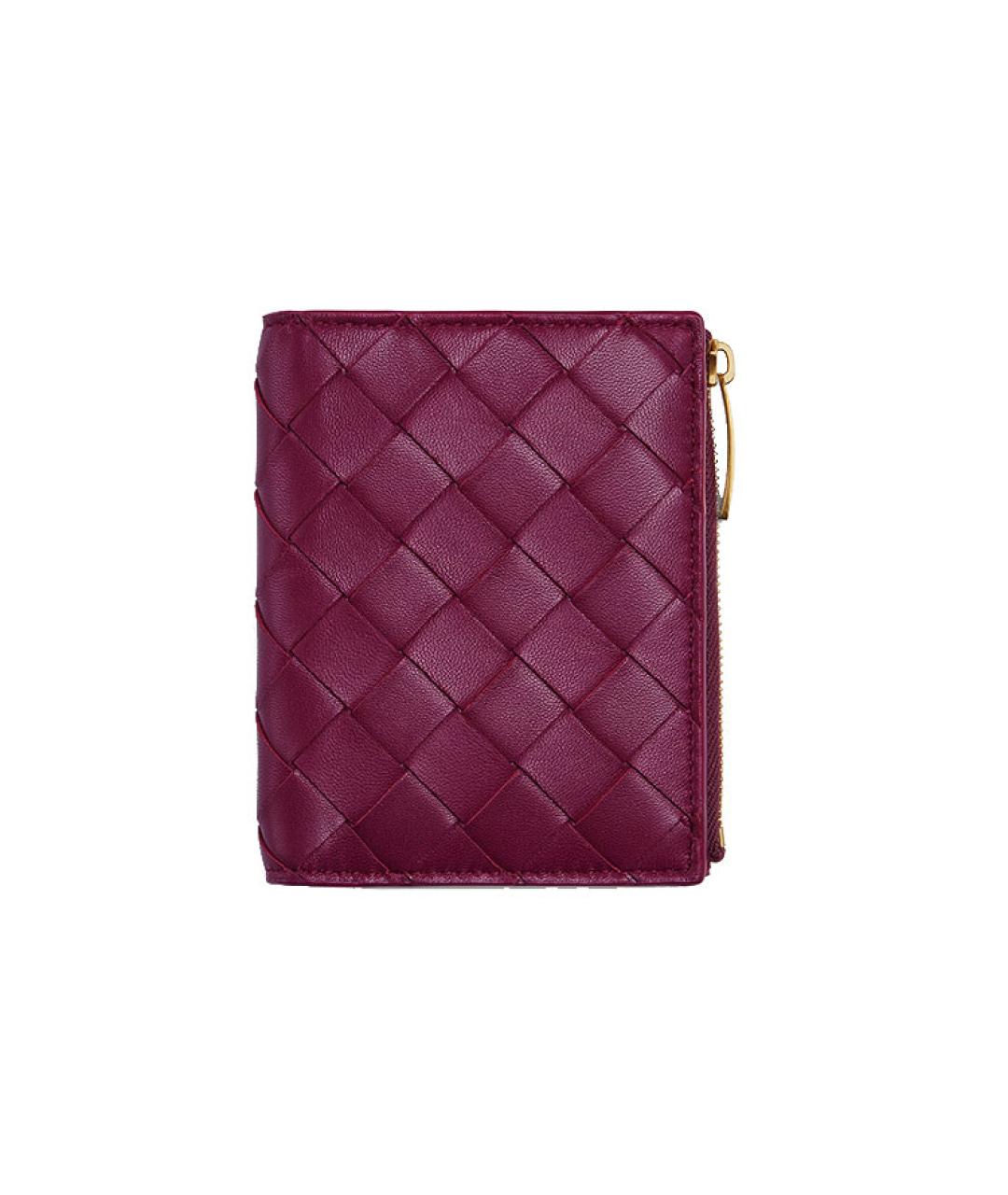BOTTEGA VENETA Фуксия кожаный кошелек, фото 2