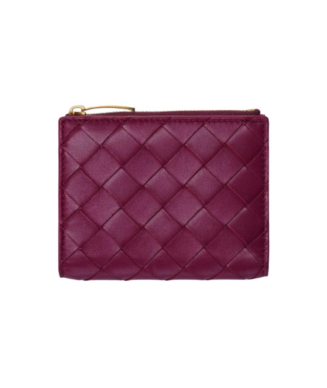 BOTTEGA VENETA Фуксия кожаный кошелек, фото 4