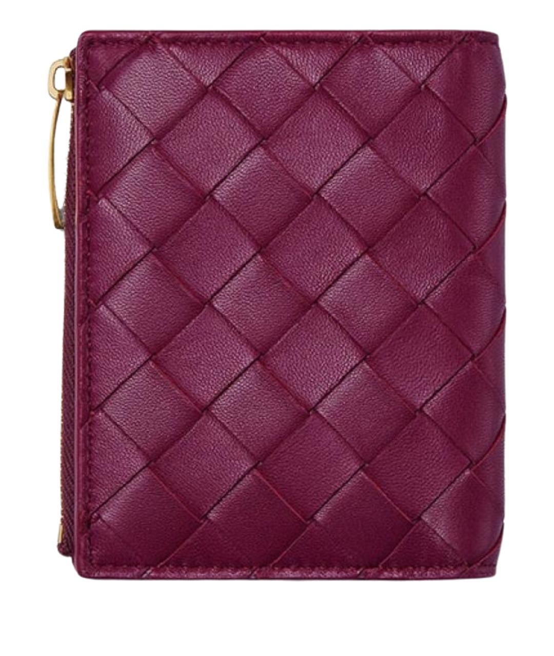 BOTTEGA VENETA Фуксия кожаный кошелек, фото 1