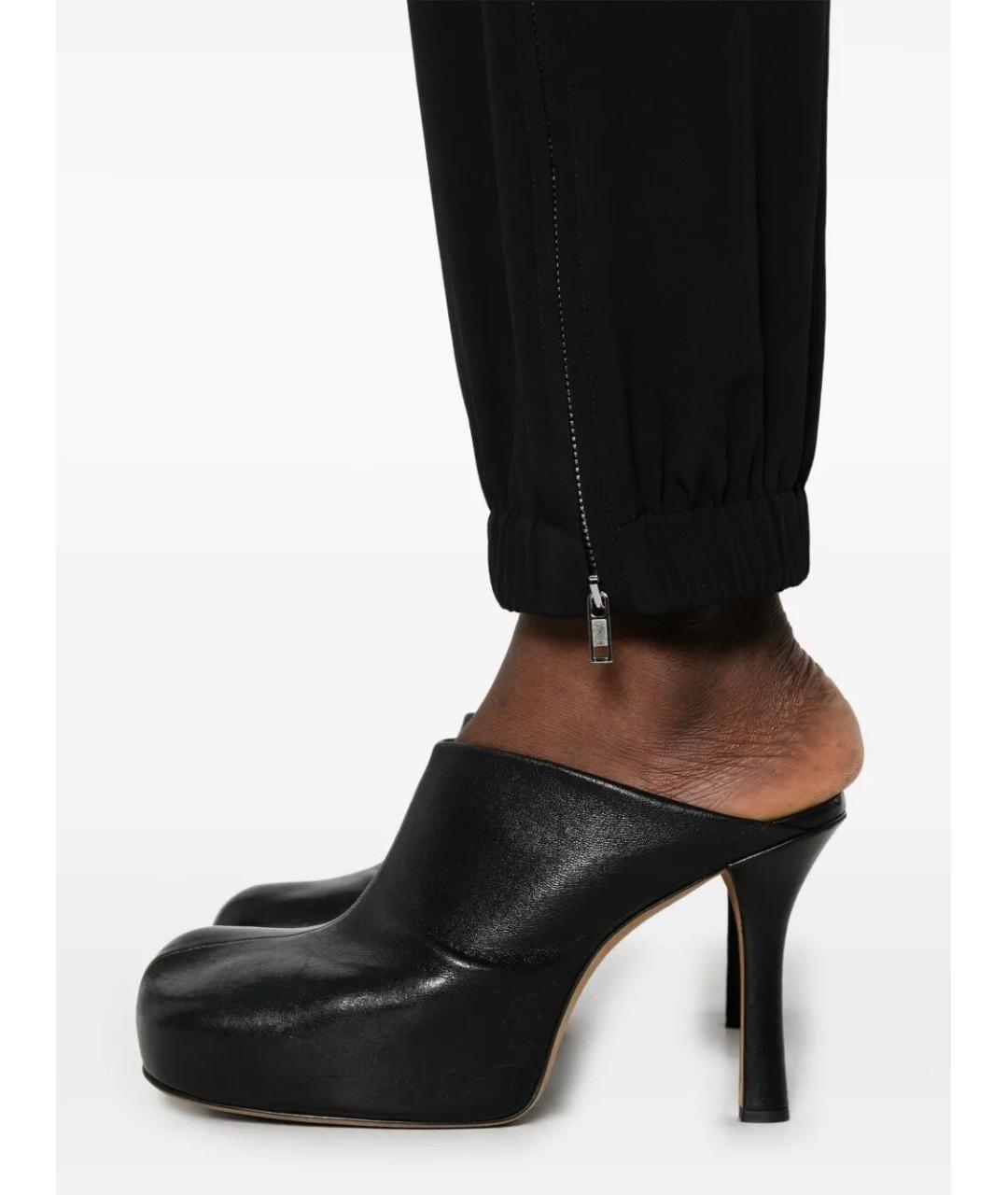 RICK OWENS Черные ацетатные прямые брюки, фото 4