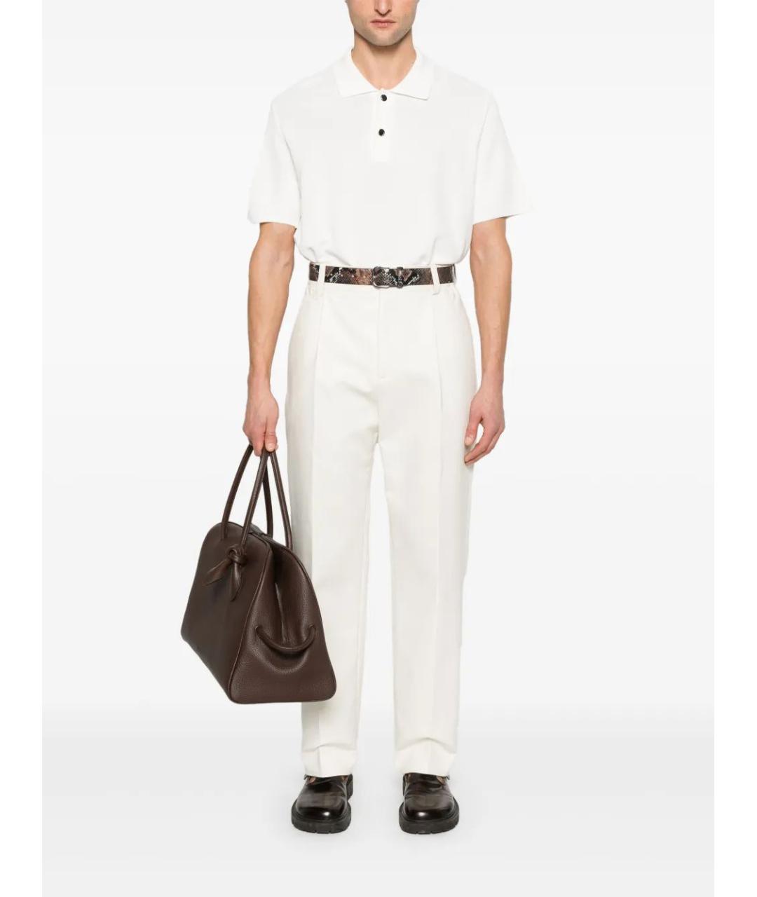 JACQUEMUS Бежевые хлопковые повседневные брюки, фото 2