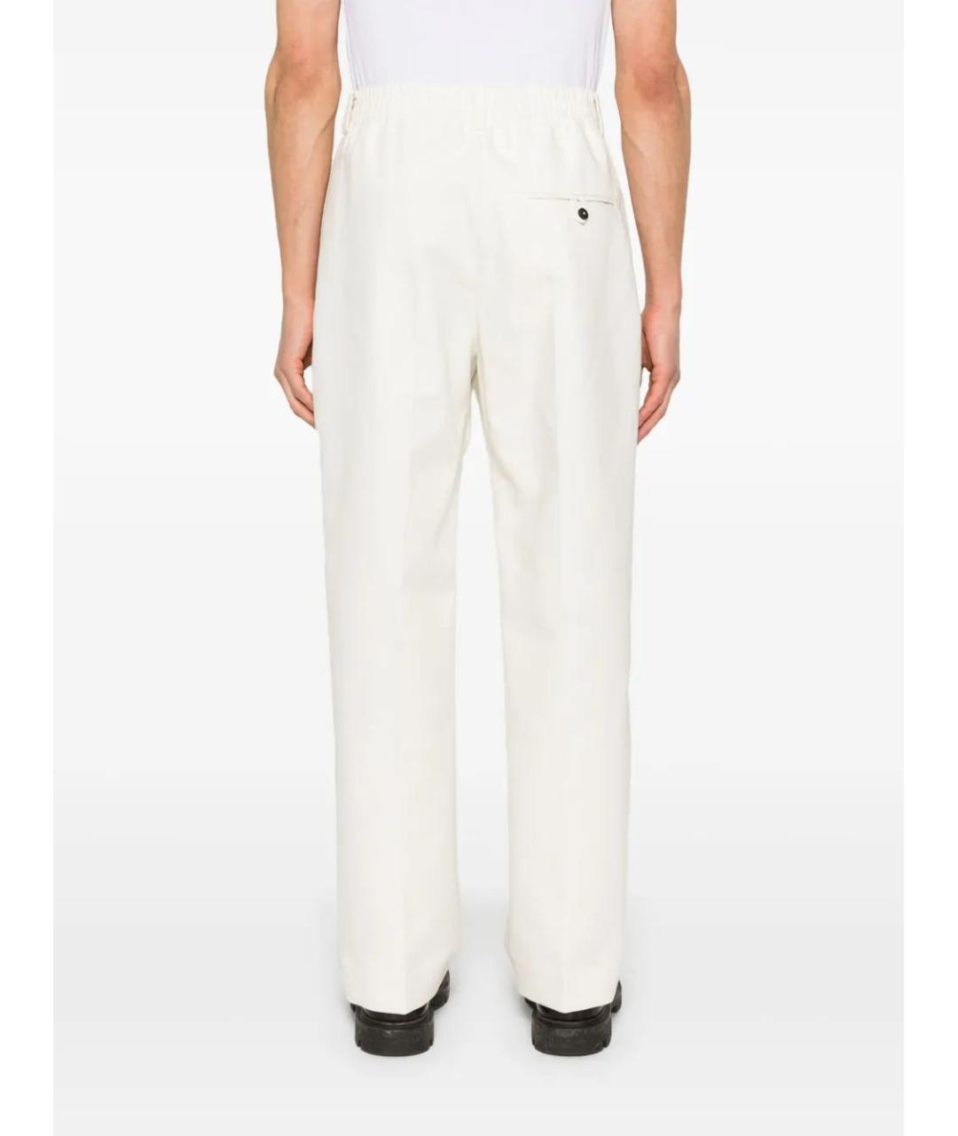 JACQUEMUS Бежевые хлопковые повседневные брюки, фото 4