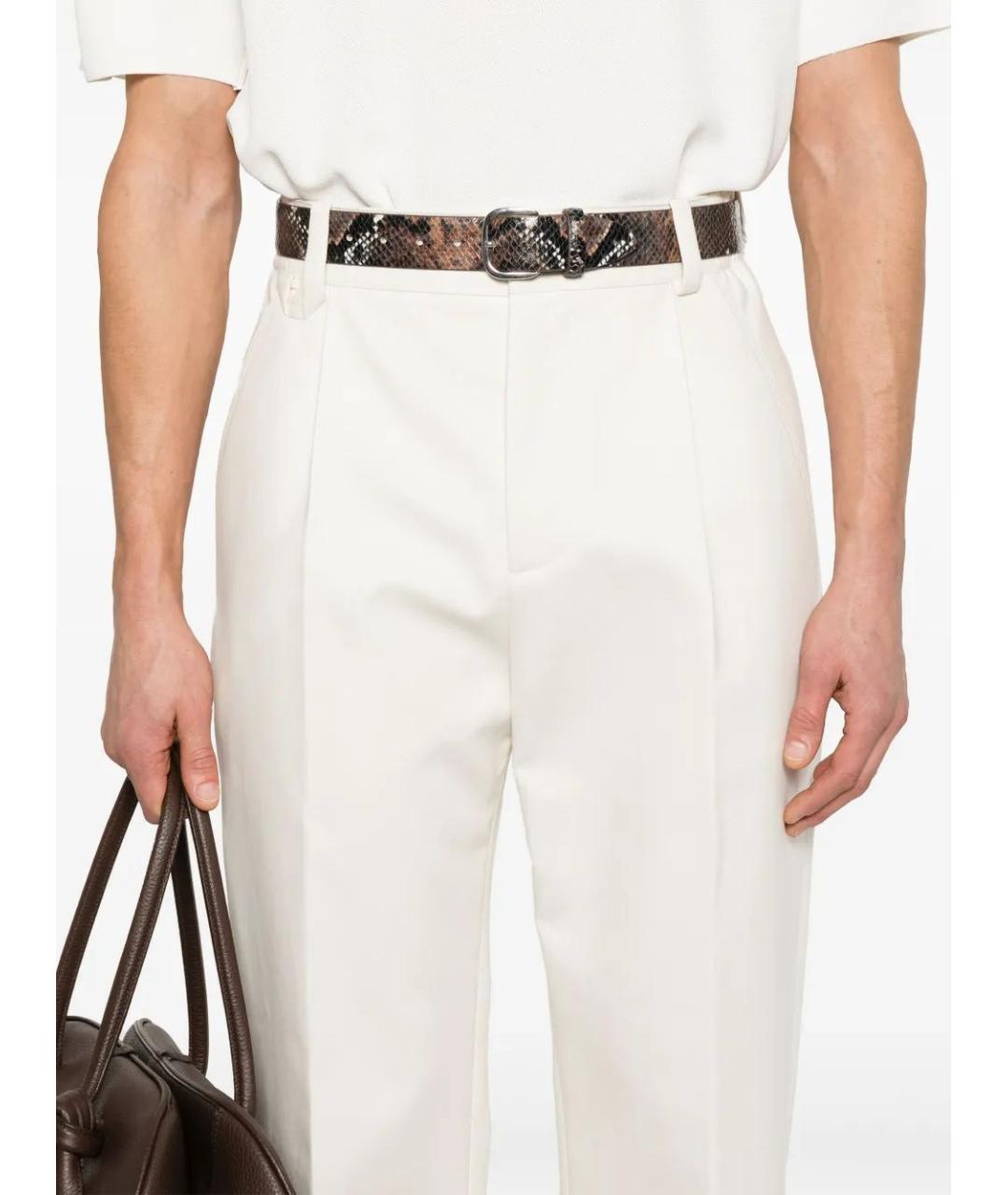 JACQUEMUS Бежевые хлопковые повседневные брюки, фото 5