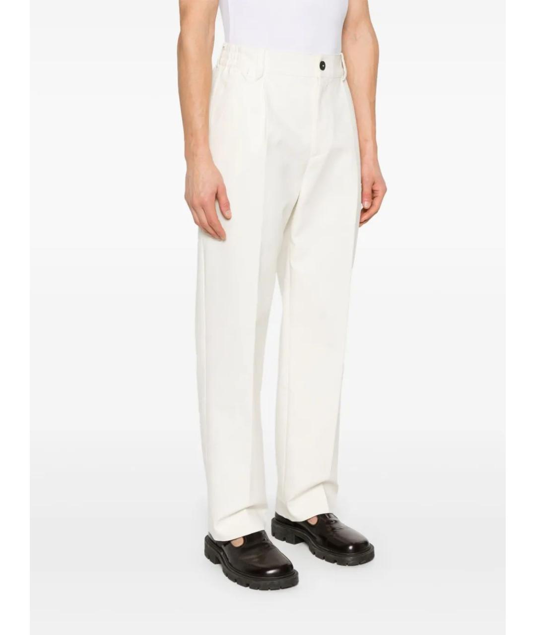 JACQUEMUS Бежевые хлопковые повседневные брюки, фото 3