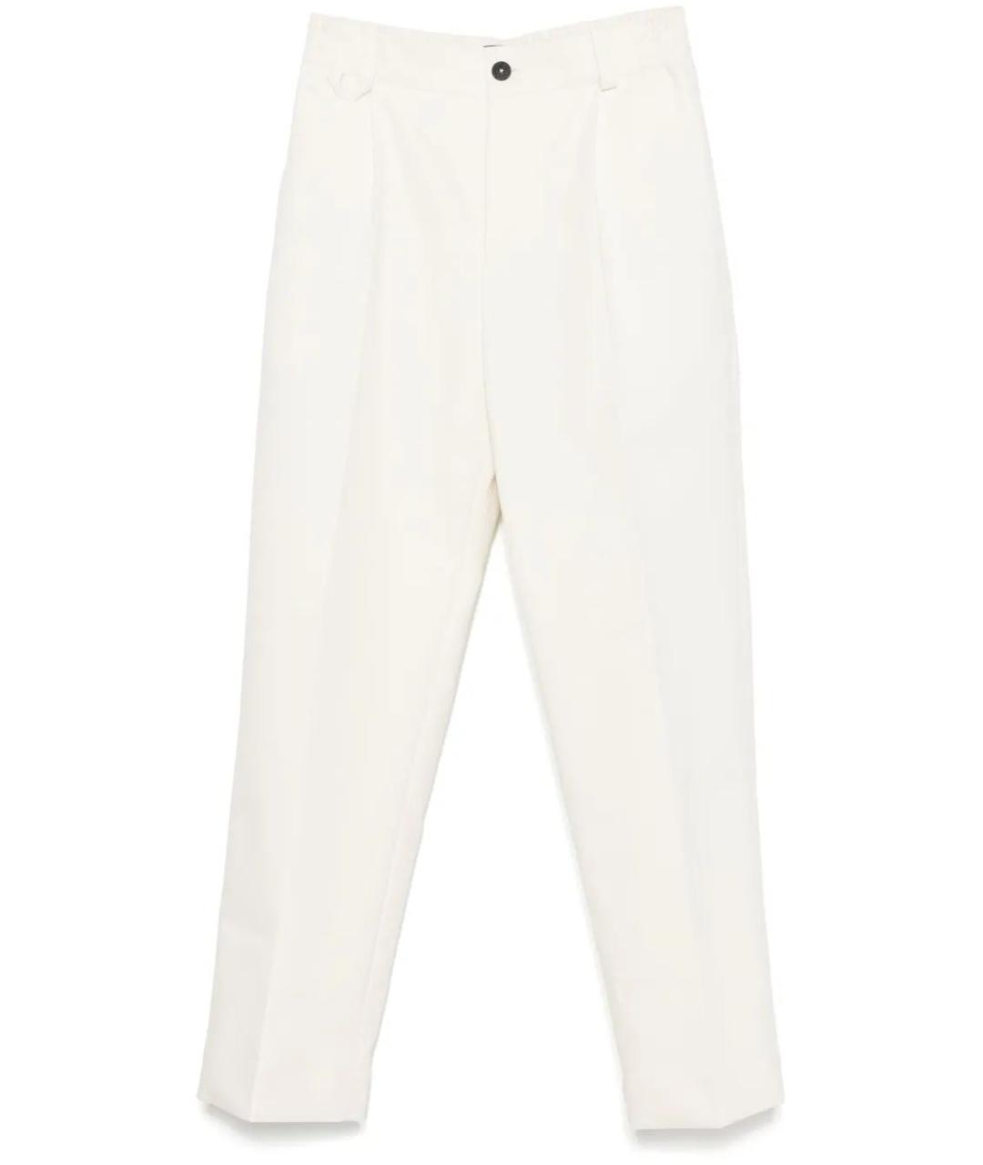 JACQUEMUS Бежевые хлопковые повседневные брюки, фото 1