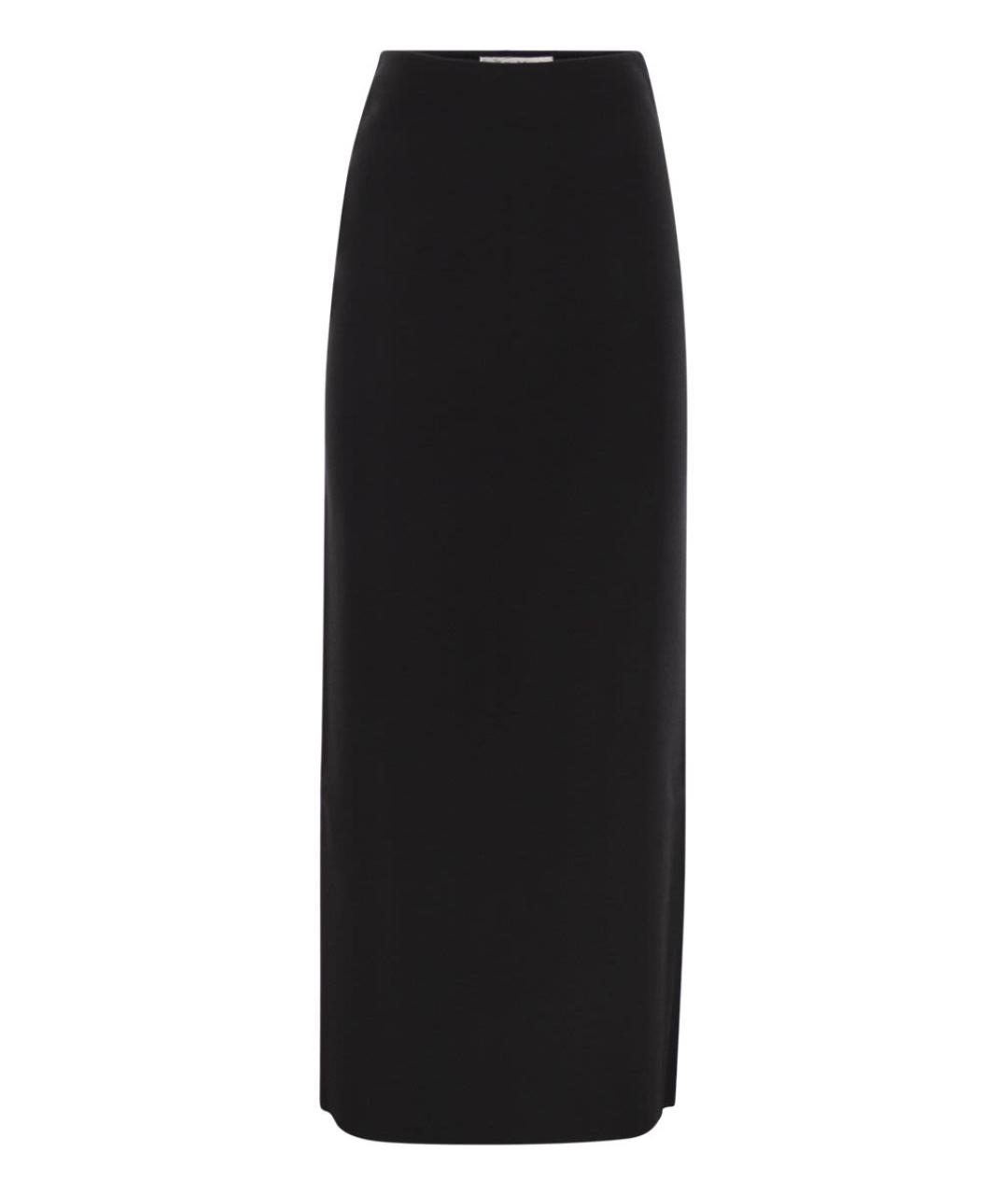 MAX MARA Черная вискозная юбка миди, фото 1