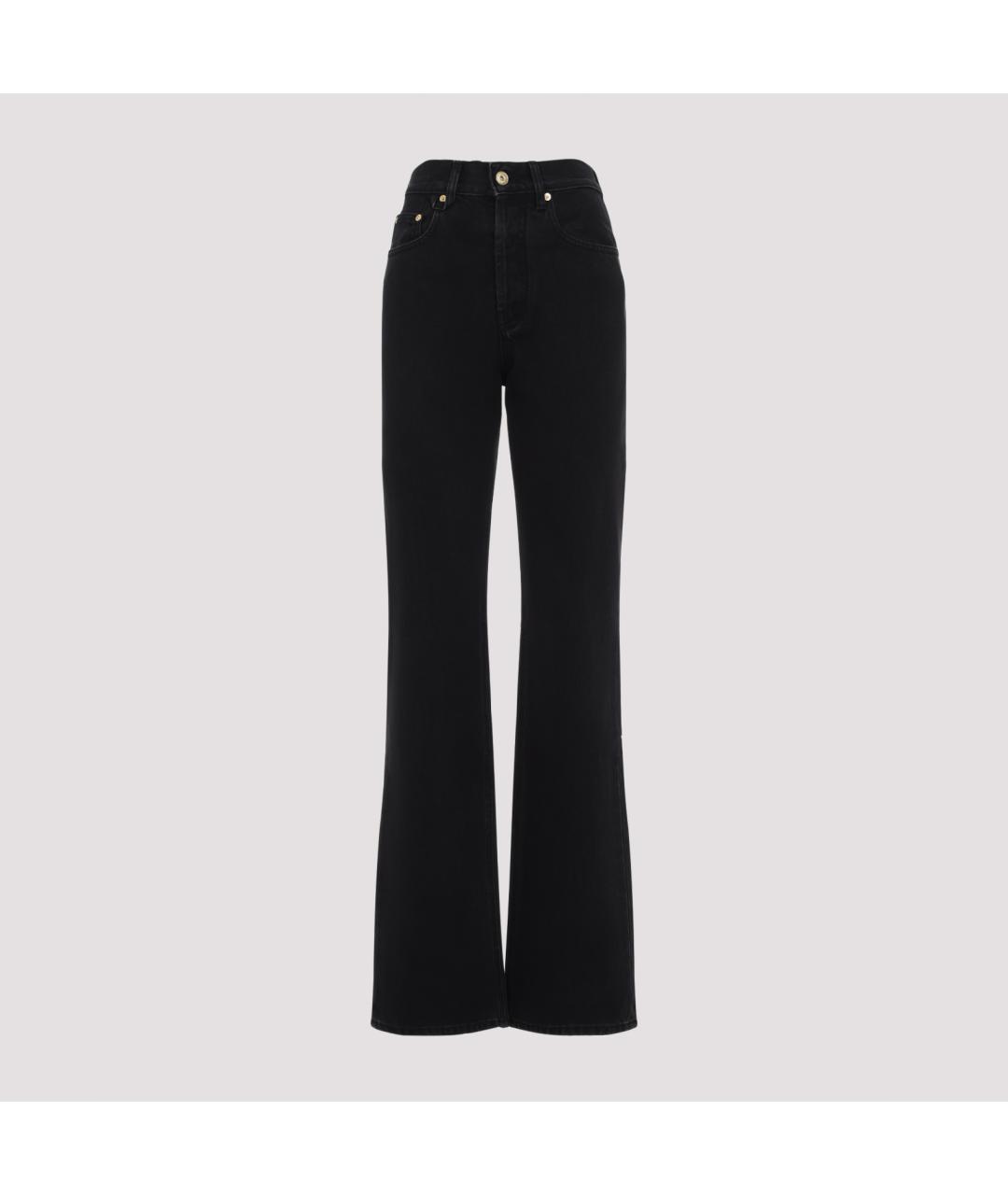 JACQUEMUS Черные хлопковые прямые джинсы, фото 2