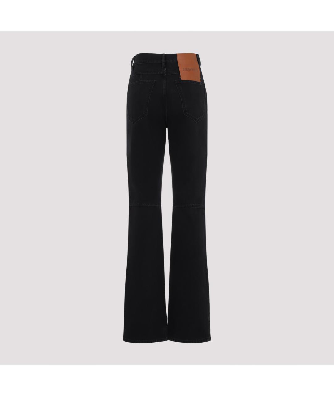 JACQUEMUS Черные хлопковые прямые джинсы, фото 3