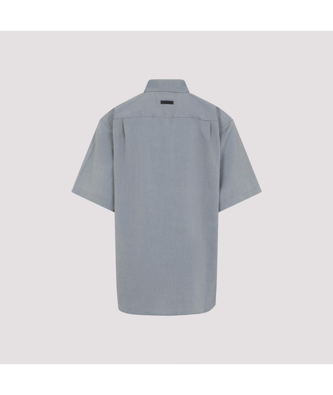 FEAR OF GOD Серая хлопковая кэжуал рубашка, фото 3