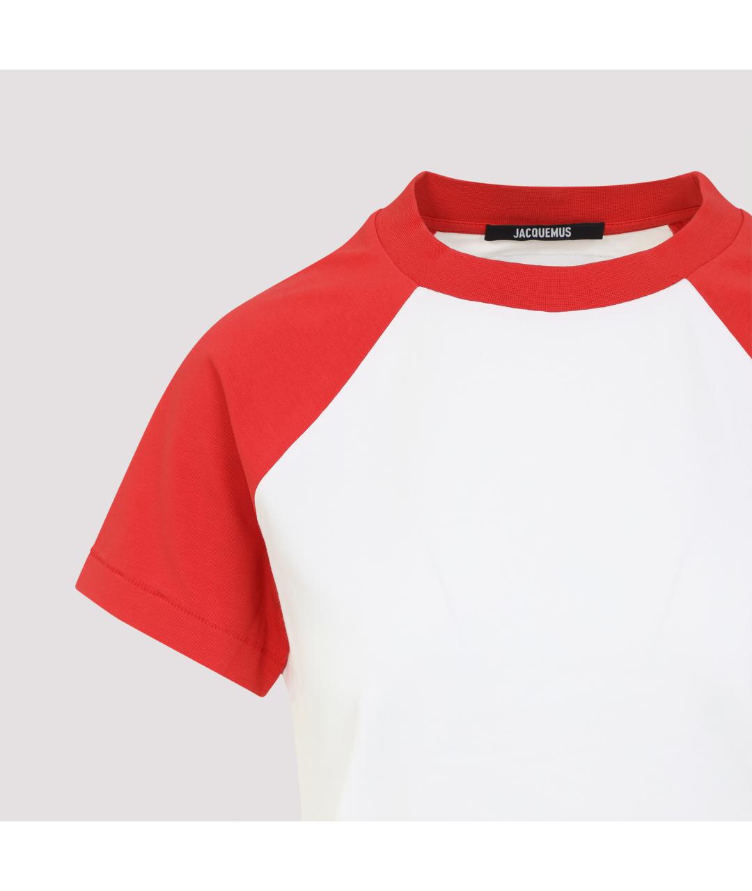 JACQUEMUS Белая хлопковая футболка, фото 5